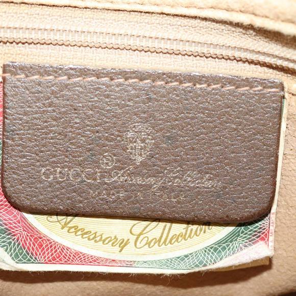 GUCCI GG Supreme Web Sherry Line Shoulder Bag PVC Beige 89 02 032 Auth 81158 - Picture 16 of 16